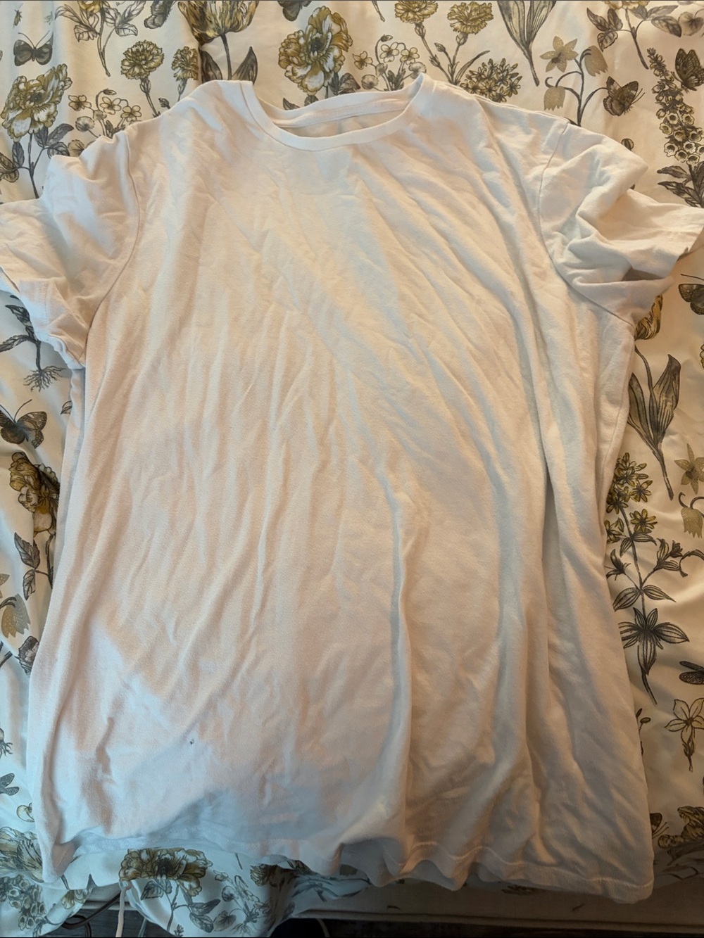 Goodfellow & Co White Short Sleeve Crew Neck T-Shirt